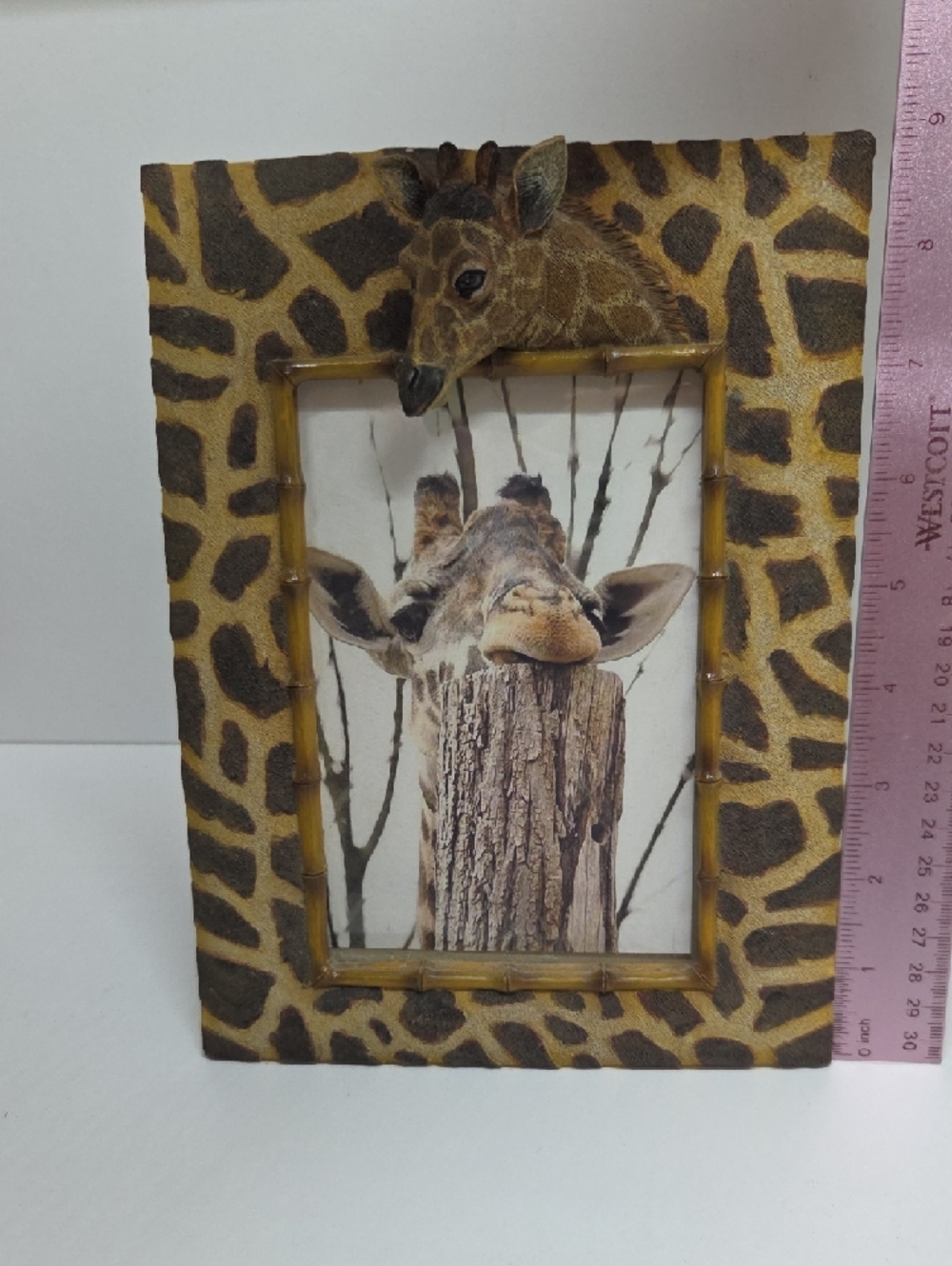 Giraffe Pattern Decorative Photo Frame  + Brown/Tan Photo Frame - Picture 7 of 14
